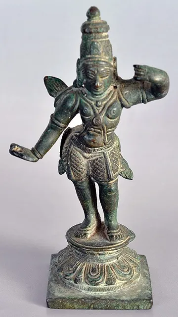 Antique Bronze Statue of Hindu God Shiva, One of The Trinity of Hindu Gods