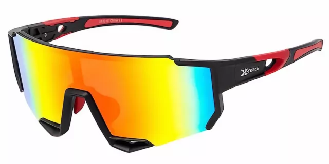 Oversized One Piece Blade Sports Shield Baseball Cycling Sunglasses Mirror XF16