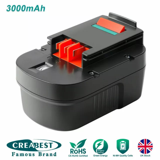 3000mAh for Black Decker 9.6V Battery pack vacuum cleaner V9650  5011402170692