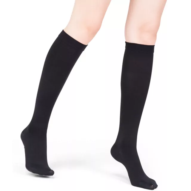 Compression Socks Calf Varicose Anti-Fatigue Eases Swelling Flight DVT Stockings