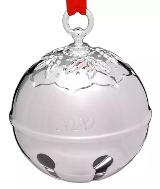 Reed & Barton Holly Bell Ornament 2020-Holly Bell Silverplate - Boxed 11862520