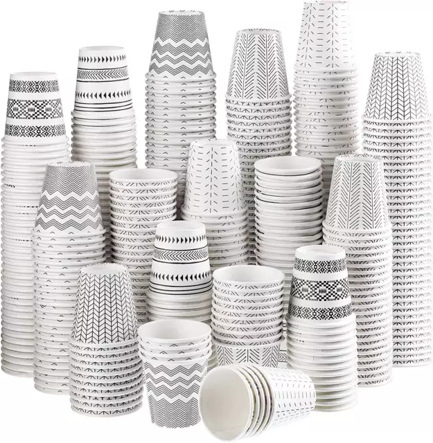 600 Pack Disposable 3 Oz Paper Cups, Mouthwash Cups Small Tasting Cups Bathroom