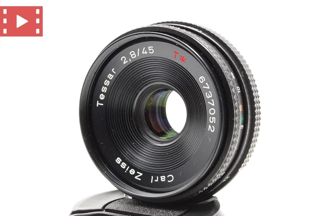 NEAR MINT] CONTAX Carl Zeiss Tessar T 45mm f/2.8 AEJ Pancake Lens