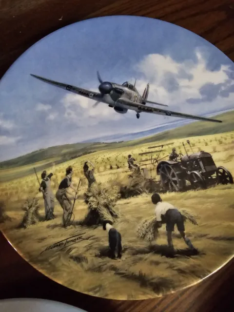 Royal Doulton Plate. Heroes Of The Sky Collection. "Hurricane Victory Pass"