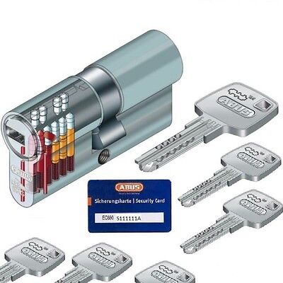 ABUS ec660 Double Cylindre Cylindre De Verrouillage 30/45mm avec 3 à 10 clés SKG ** 