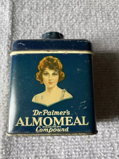 1920’s Vintage Antique Dr Palmer's Almomeal Compound Tin Advertising L7