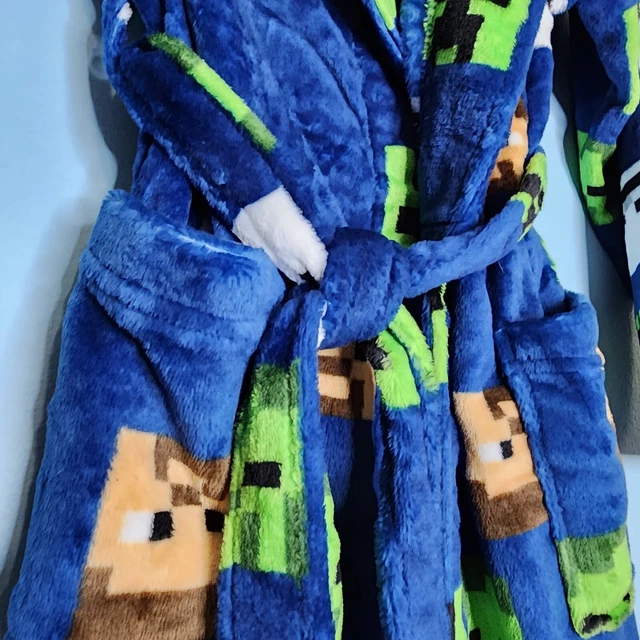 Minecraft Robe Kids NEW W/TAGS MINECRAFT Big Kids Size 10 Super Soft Plush Robe Macy's $23. ...