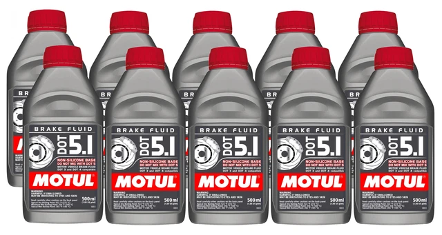 Motul DOT 5.1 - 5 Liters AM - Long Life Fully Synthetic Brake Fluid (10 x 0.5L)