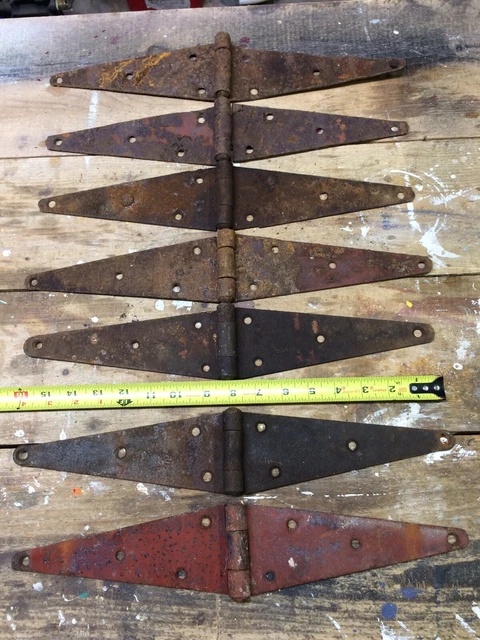 7- Vintage Rustic Barn Door Gate Strap Hinges 16 Inches Heavy Duty