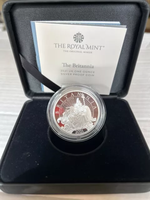 The Britannia 2021UK One Ounce Silver Proof Coin By Royal Mint 2