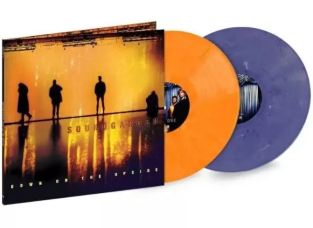 Soundgarden-Down On The Upside 2 LP naranja/púrpura mármol nuevo