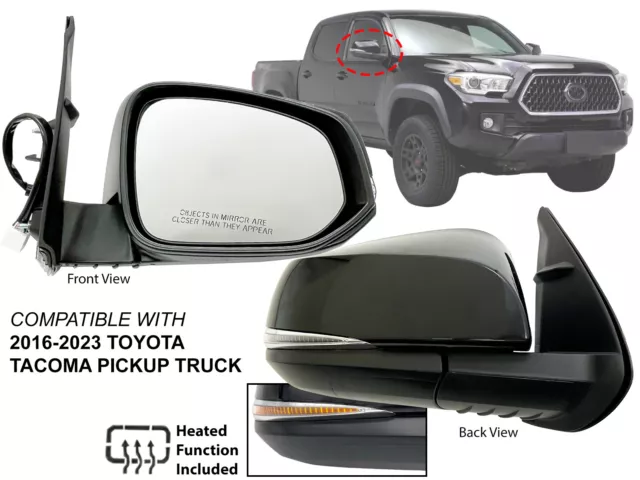 For 2016 - 2023 TOYOTA TACOMA Mirror Heated Signal Light PTM Cap Passenger Side