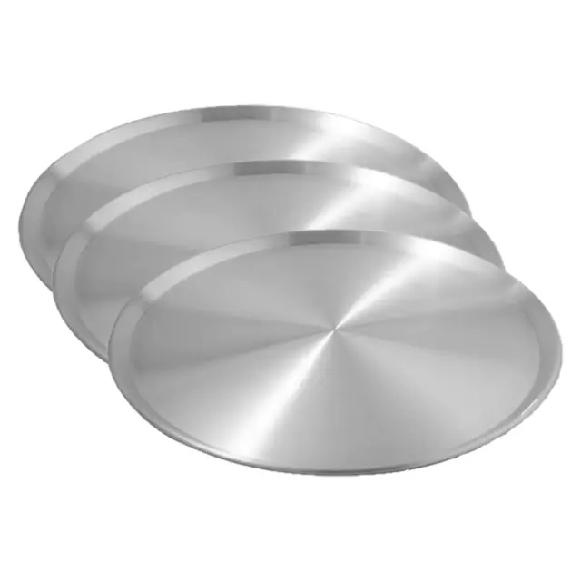 3 x Pizza Tray / Plate / Pan Aluminium 40cm / 400mm / 16 inch, Round, Pizzas