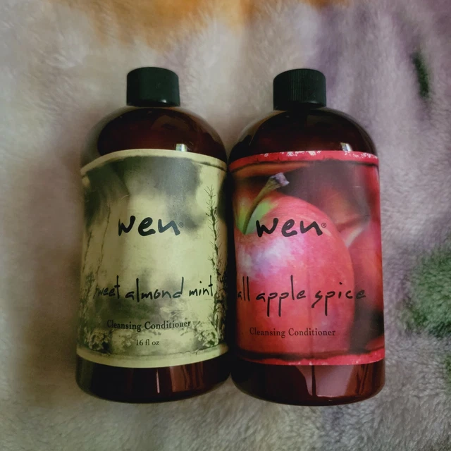 NEW Wen LOT - SWEET ALMOND MINT & FALL APPLE SPICE Cleansing Conditioners