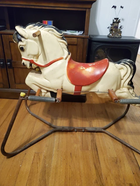 VINTAGE ANTIQUE RIDE-ON Wonder Horse Spring Toy $50.00 - PicClick