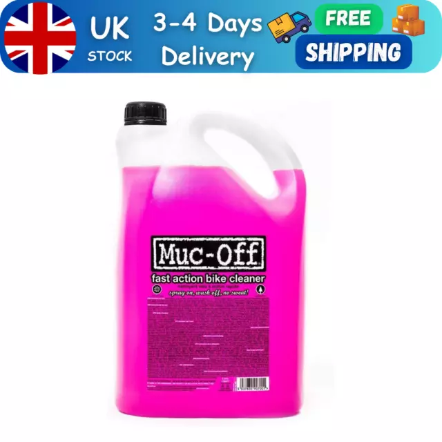 Muc-Off 907 Nano-Tech Cleaner, 5 Litre-Fast-Action, Biodegradable Bicycle On All
