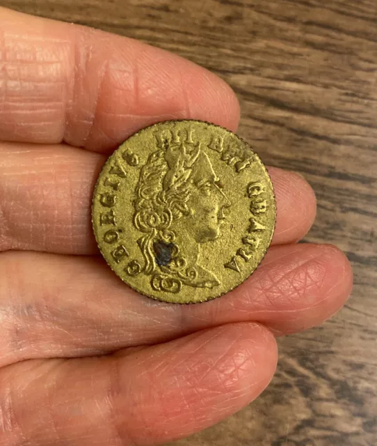 George Iii (1760-1820). Brass Gaming Counter. Dated 1797.