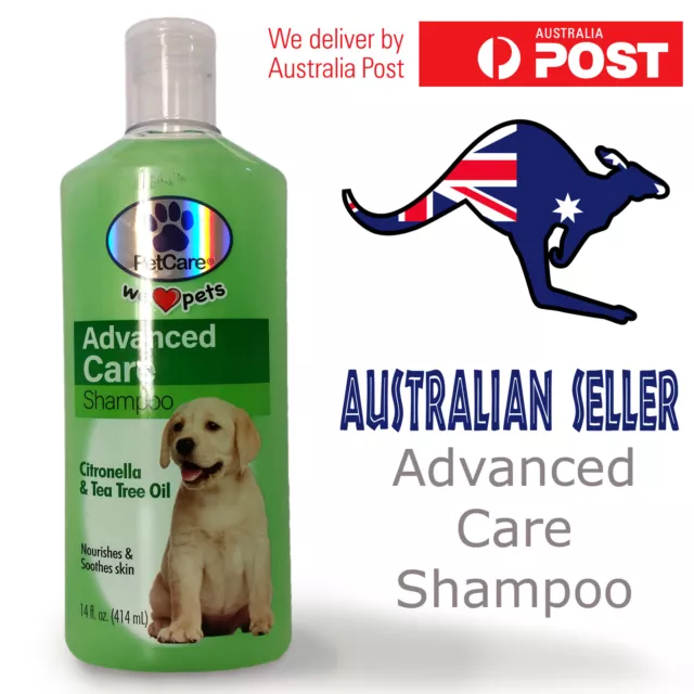 Dog Shampoo Citronella Tea Tree repel Flea Tick PetCare Advanced Care Pet Wash