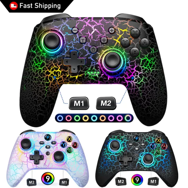 Switch Gamepad Wireless Pro Controller For Nintendo Switch/OLED/Lite RGB Lights
