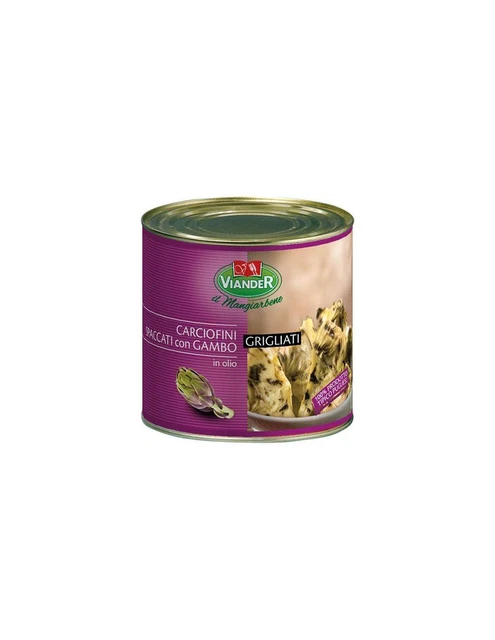 Viander - Carciofi spaccati e grigliati gr 760 pronti a cuocere