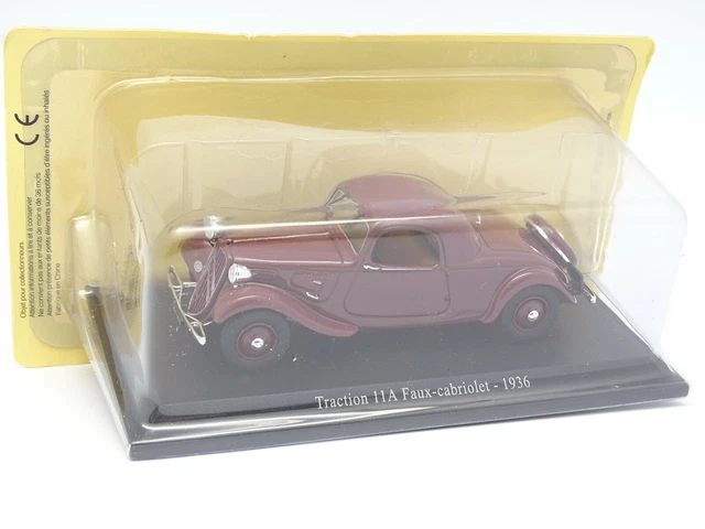 UH et Norev Presse 1/43 - Citroen Traction 11A Faux Cabriolet 1936