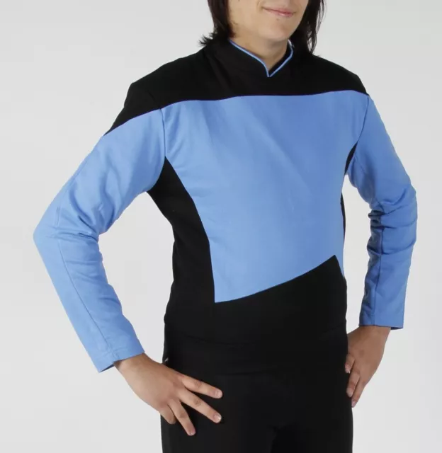 STAR TREK TNG  Uniform - blau - Baumwolle NEU -  M