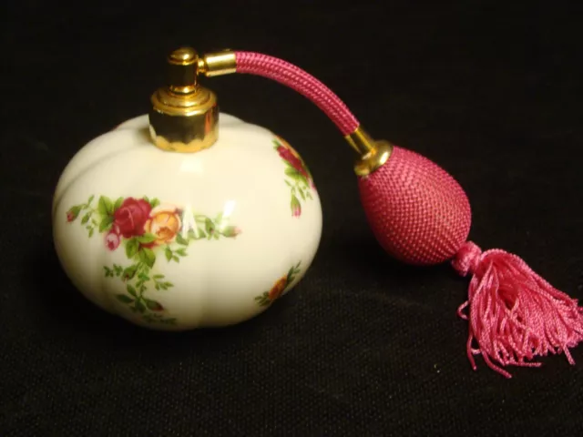 Royal Albert Old Country Roses Perfume Atomiser Scent Bottle Very Beautiful