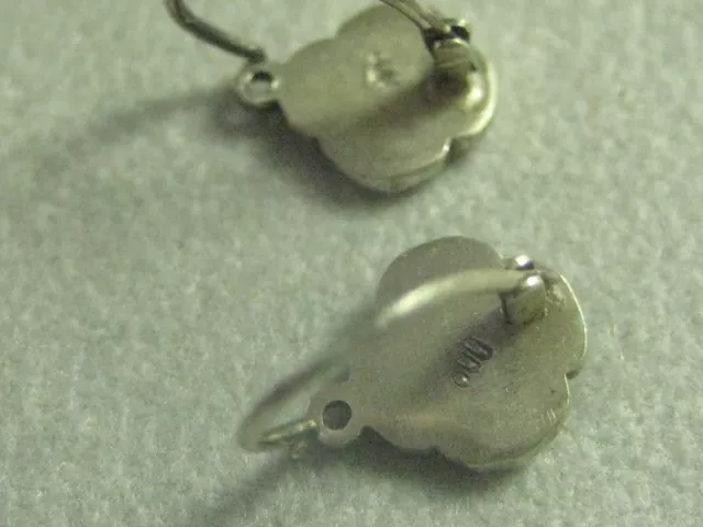ART DECO Silver Earrings Earrings Twenties 800 Silver Coral Coral Earrings 3