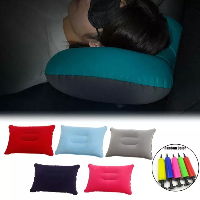 Oreiller gonflable oreiller air coussin de sommeil doux confortable camping /1*g