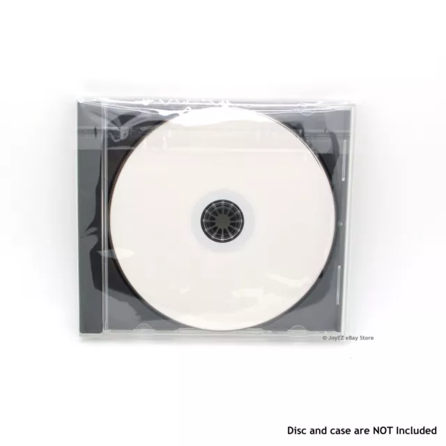 500 OPP wiederverschließbare Kunststoff-Wrap-Tasche für Standard 10,4 mm CD Schmucketui Peal & Seal 2