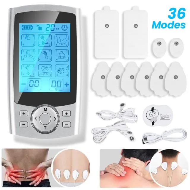 Rechargeable Tens Machine Digital Therapy Full Massager Pain Relief Acupuncture