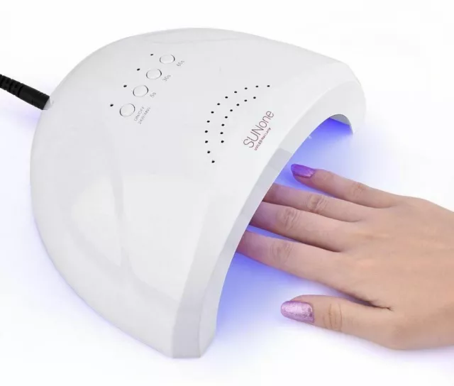 Lampada Ricostruzione Unghie Uv 30 Led 48W Fornetto Asciuga Gel Con Sensore