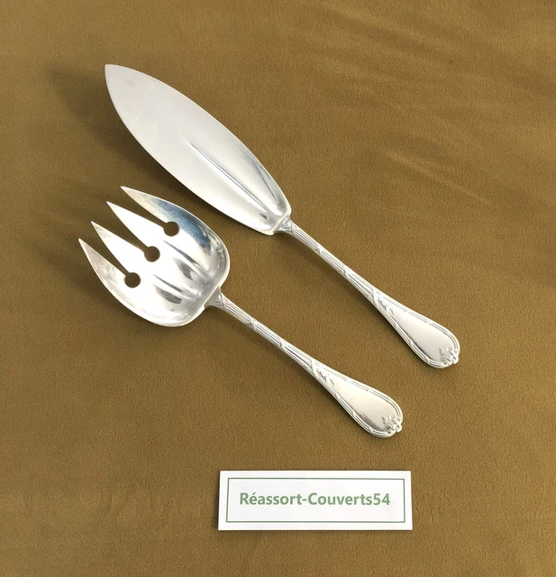 Service De 26 Couverts à Poisson Dixi – Modèle Victoria, Métal Argenté, Très Bon état