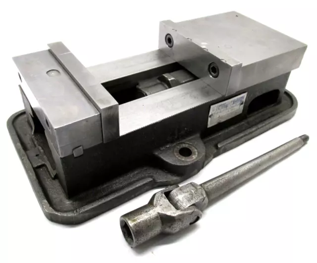 KURT ANGLOCK 6" MILLING MACHINE VISE w/ JAWS & HANDLE - #D60