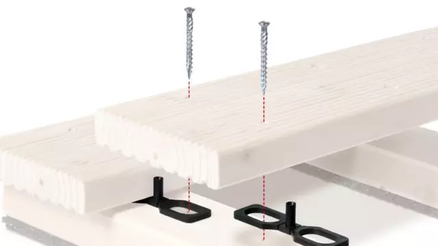 4mm Terrassendielen-Abstandshalter +Terrassenbauschrauben C1 rostfrei 5,0x60 ab: