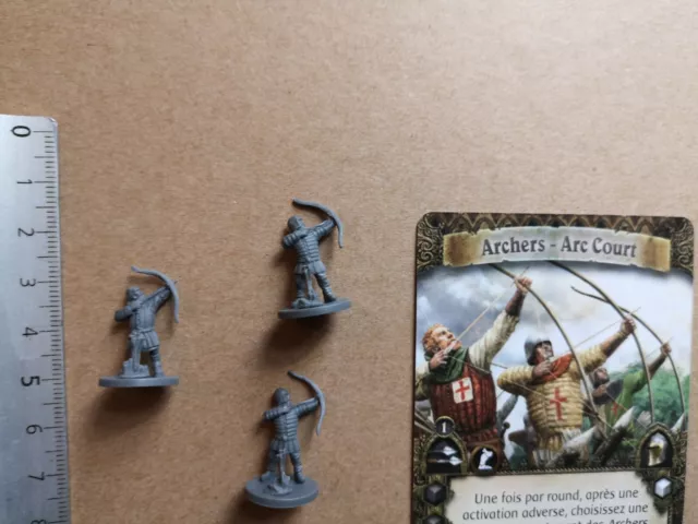 Archers Arcs Courts Miniature+Cart Fr/15Mm /Time Of Legends Joan Of Arc G533