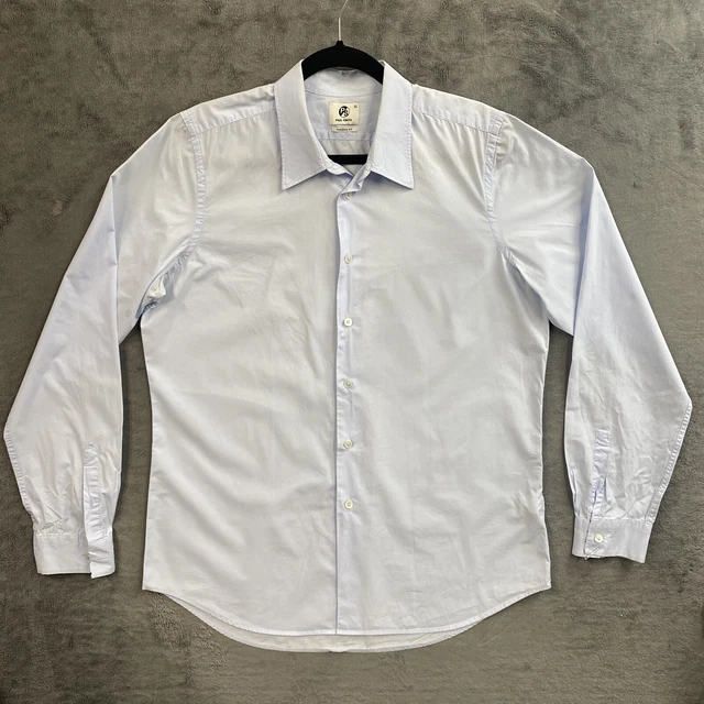 PAUL SMITH PS TAILORED FIT CASUAL SHIRT Size XL Light Blue
