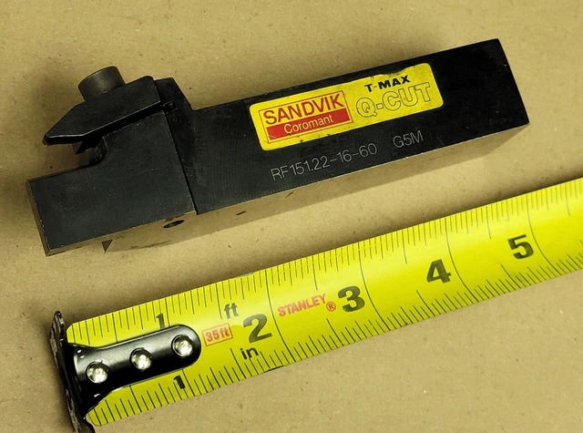Sandvik Coromant Rf151.22-16-60 G5M T-Max Q-Cut Tool Holder , 5"X1"X1"