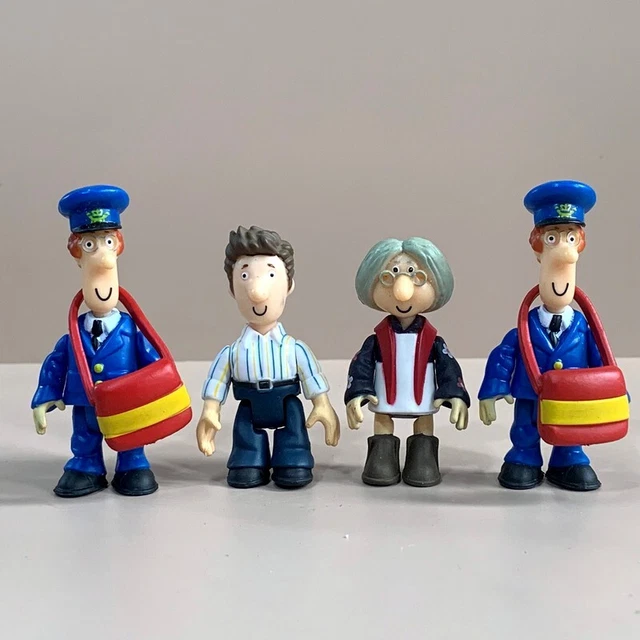 LOT 4PCS POSTMAN Pat Figures Mrs Goggins Ben Taylor Moveable Character ...