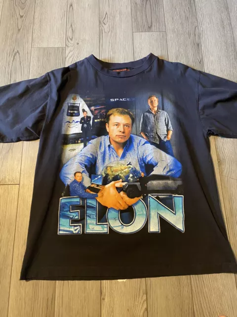 Mens Marino Morwood Elon Musk Tesla Rap Tee T Shirt Boring Company Size Xl