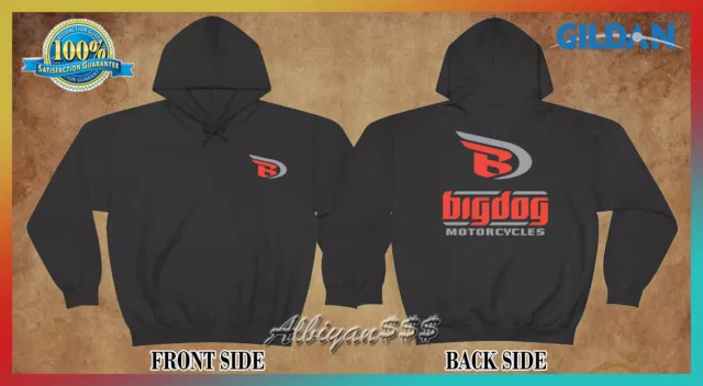 New BigDog Motorcycles American Funny Logo Hoodie & Sweatshirt Size S-5XL