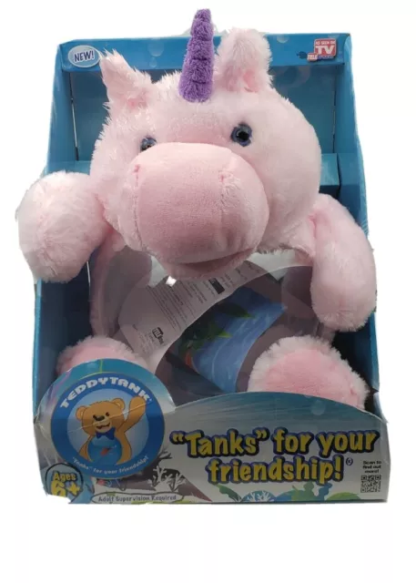 Teddy Tank Plush - Pink Magical Unicorn