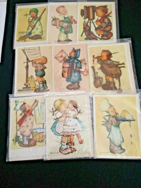 LOT 9 Hummel greeting cards ARS SACRA Herbert Dubler 1942 1943 *FREE us ship