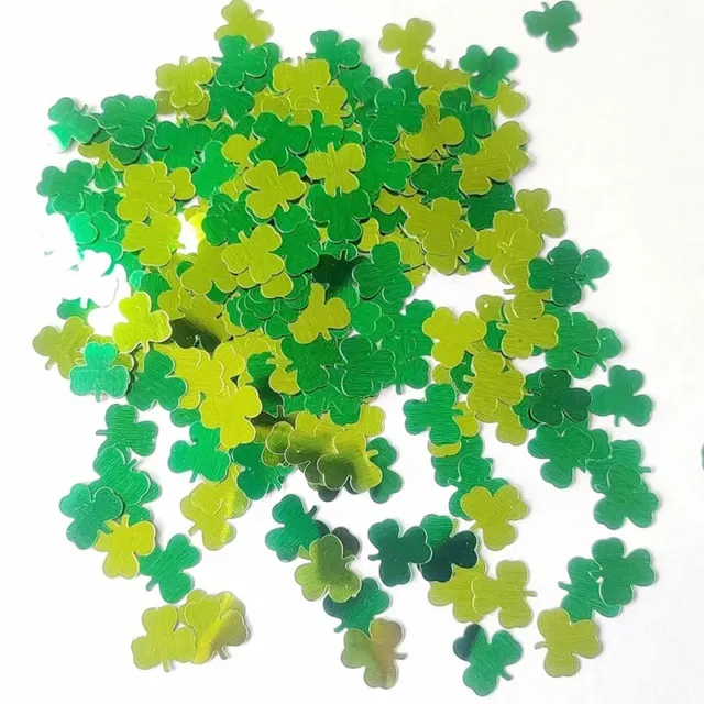 1 Paquete de Sábanas de Confeti Verdes Decoración del Día de Irlanda Suministros para Fiesta F3
