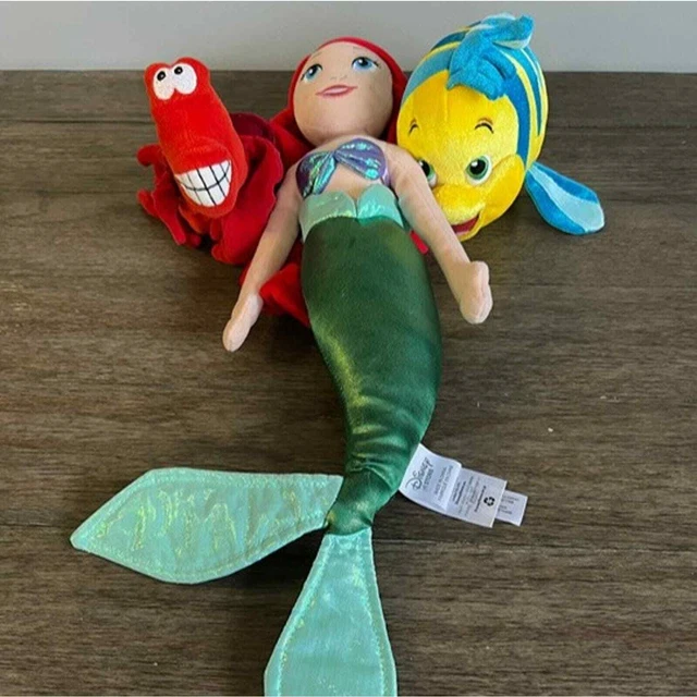DISNEY'S LITTLE MERMAID Ariel, Flounder, and Sebastian Plush Set 79.00