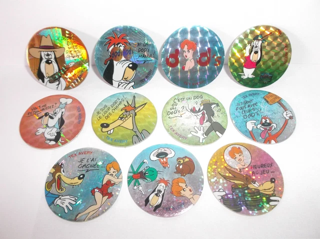 LOT DE 15 POGS TAP'S RAT PACK TRES BON ETAT