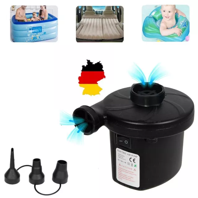 Elektrische Luftpumpe 220V Luftbett Luftmatratze Schlauchboot Pool Pumpe