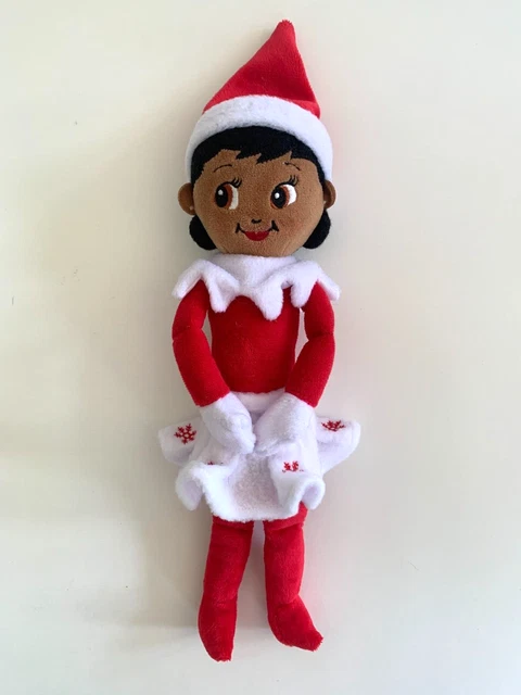 2005 Lumistella Plush 14" Girl Elf On The Shelf Brown Skin Eyes