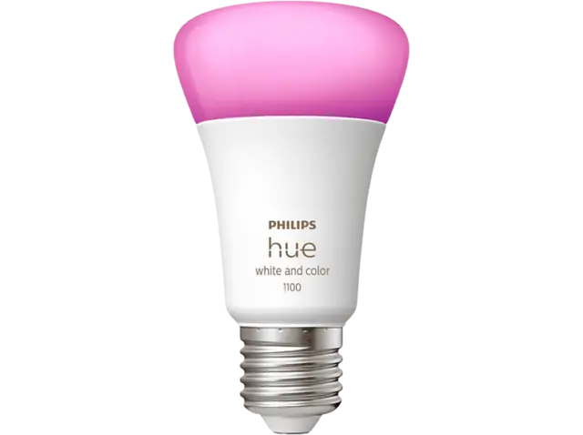 Bombilla inteligente - Philips Hue A60 E27, Luz Blanca y de Colores, 5W
