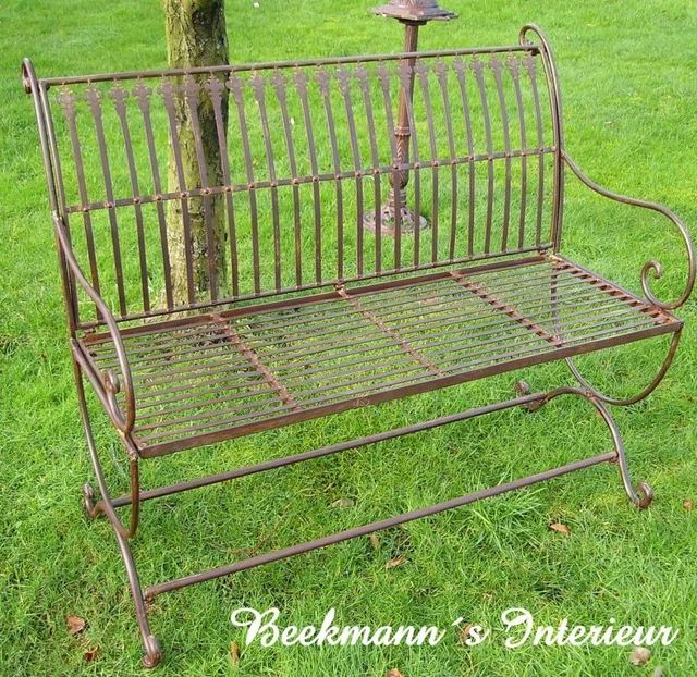 GARTENBANK ANTIK NOSTALGIE Landhausstil Neu Gartenmöbel Metall Park